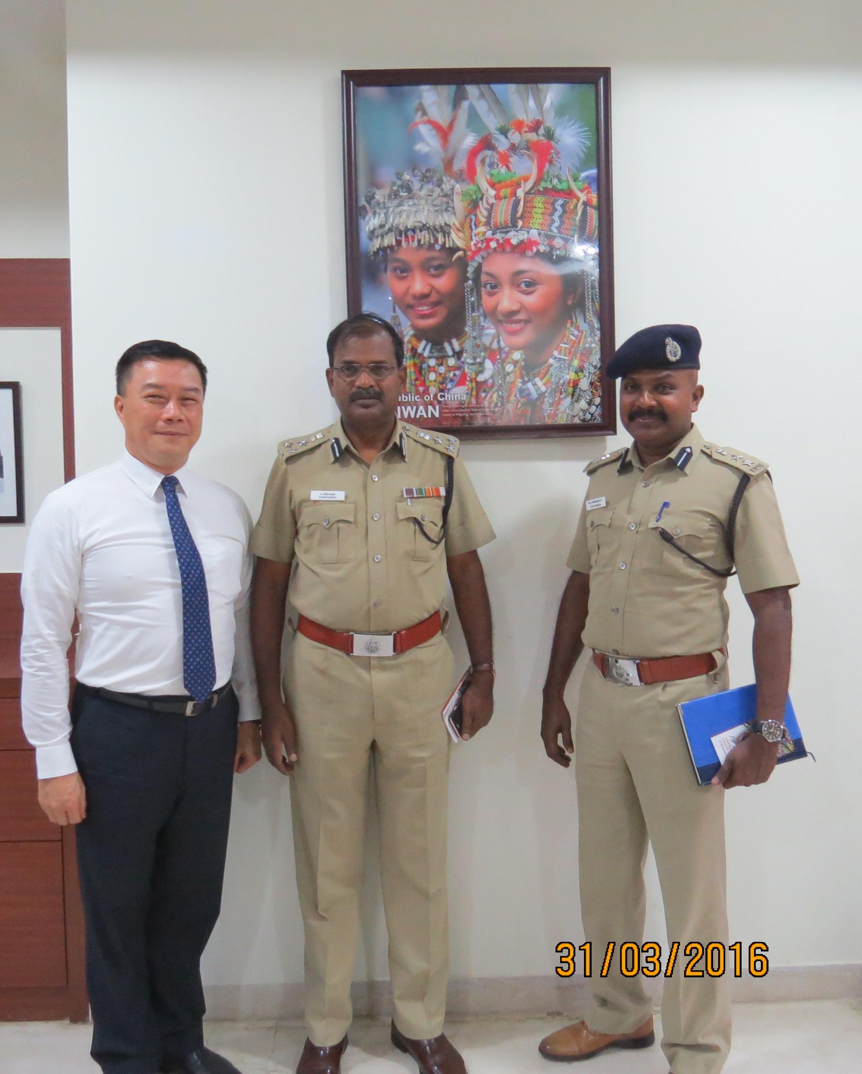 李朝成處長(左)
Mr. Manoharan(中)
Mr. V. Balakrishnan(右)
