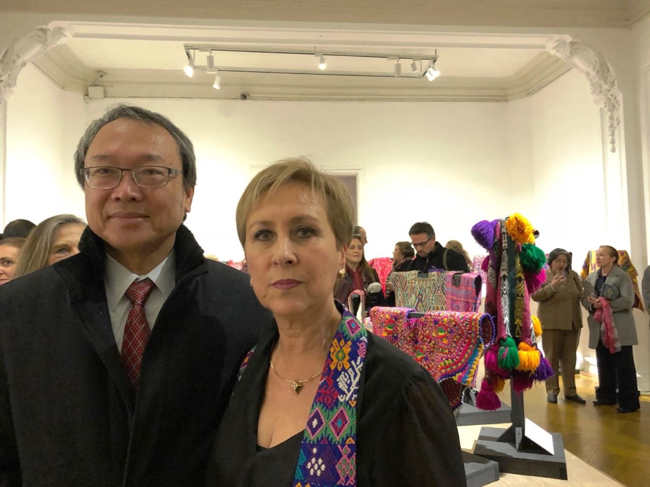 陳大使與瓜地馬拉大使Rita Claverie合影