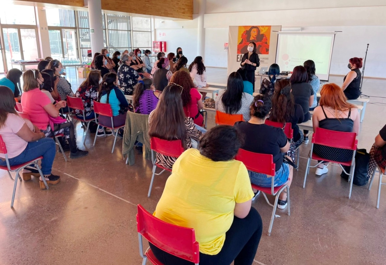 劉代表說明台灣推動性別平權工作的成果