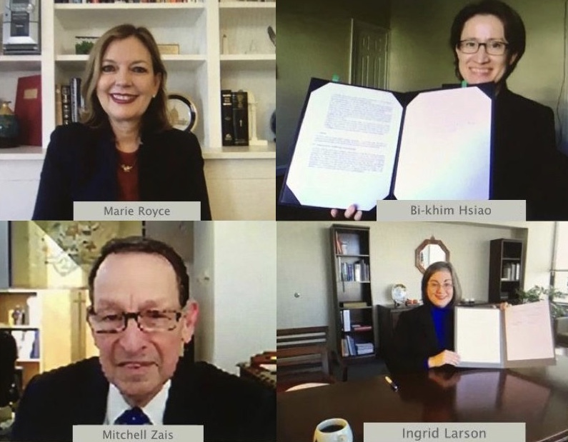 「台美國際教育合作瞭解備忘錄」（MOU）完成簽署
https://www.taiwanembassy.org/us/post/9111.html
