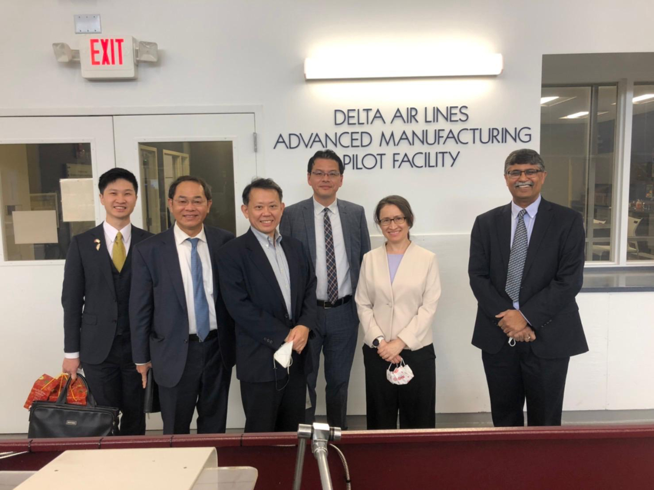 蕭大使參訪喬州理工學院針對科技合作議題交換意見