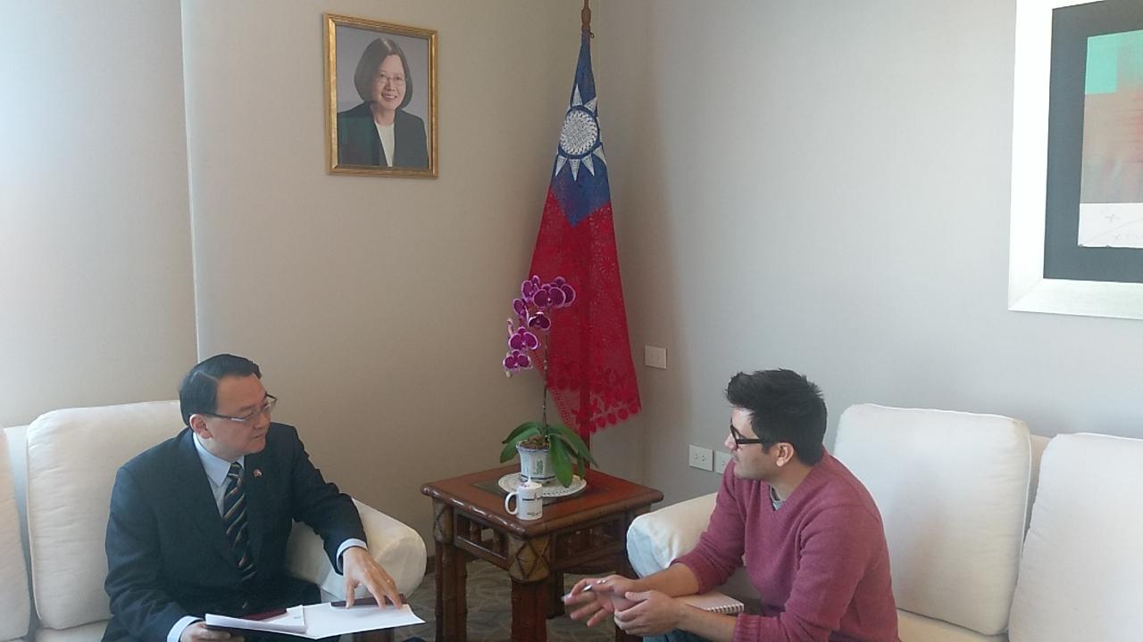 El Embajador de la Rpública de China (Taiwán), Dr. Diego L. Chou, fue estrevistado por la Revista Club de Ejecutivos, el día primero de agosto, 2018.