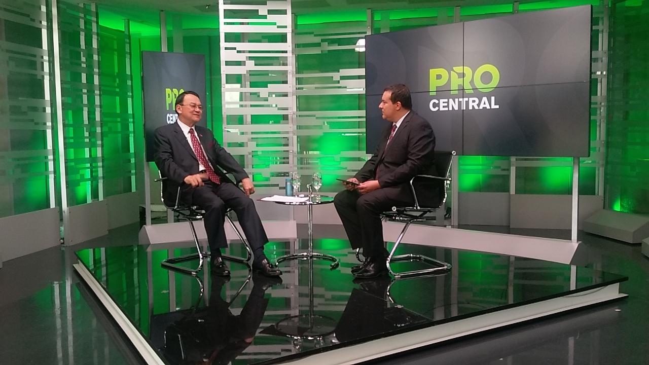 Embajador de la República de China (Taiwán), Dr. Diego L. Chou, fue entrevistado por Omar Bogado en Canal Pro el día 22 de febrero.