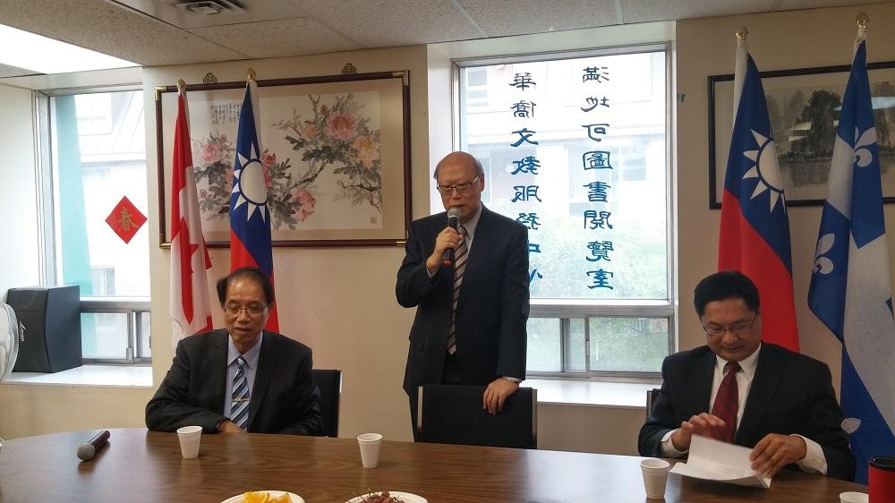 駐加拿大代表處龔代表中誠拜會滿地可中華會館等傳統僑社 1
