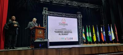 Inauguración del congreso "SABERES ABIERTOS AL MUNDO" de la UNE