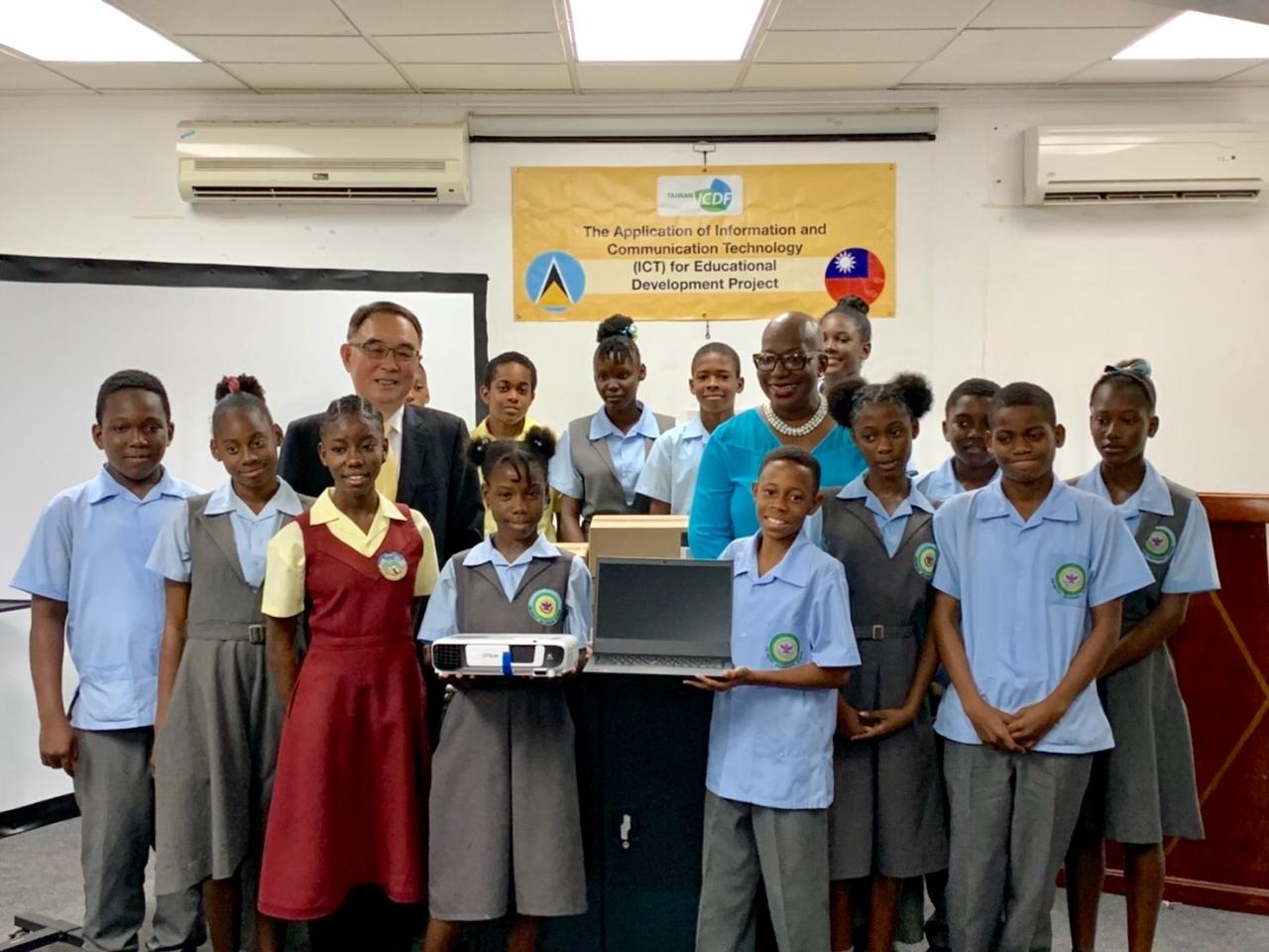 ICT Equipment distributed to 6 Schools under T... Embassy of the