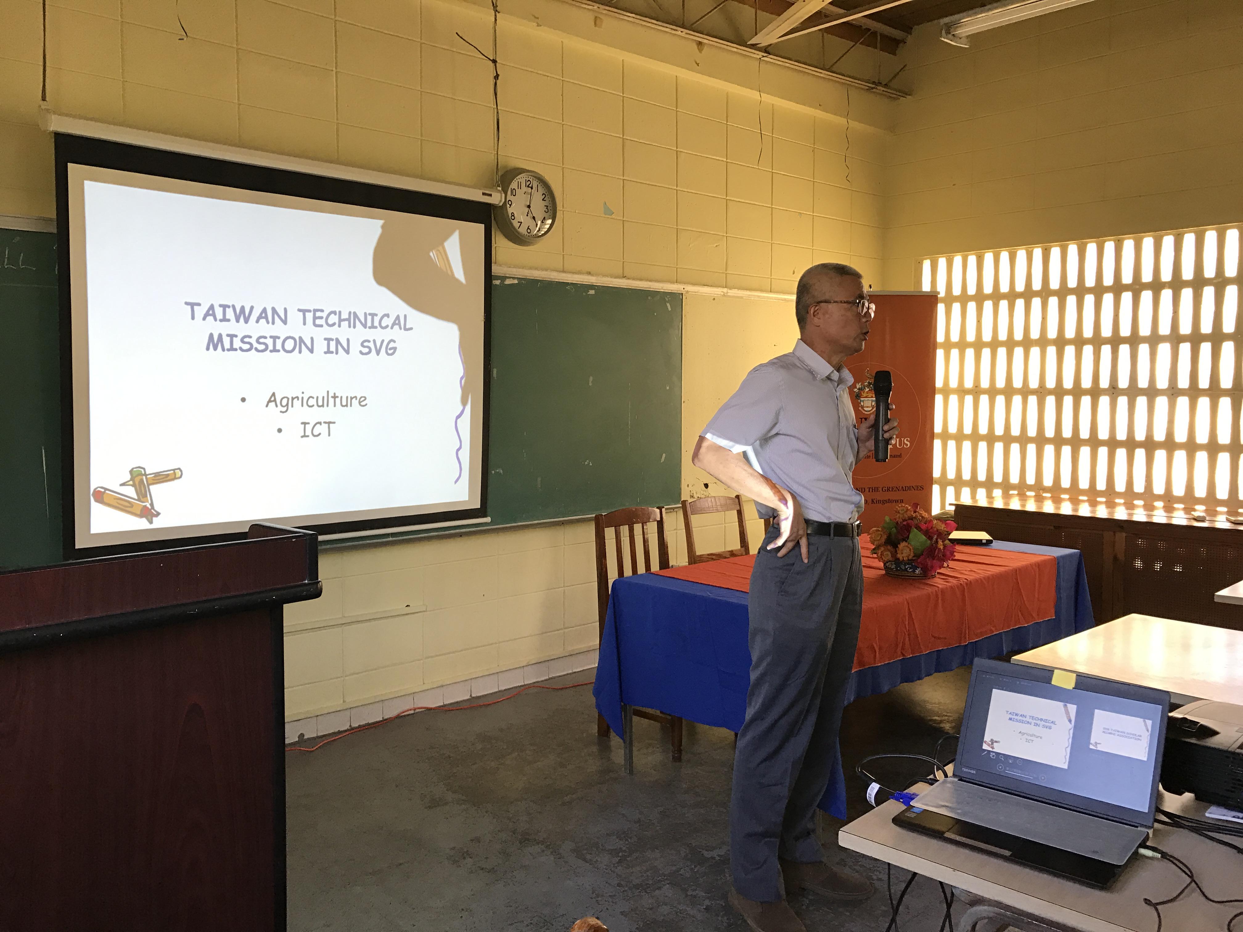 本館於106年2月16日下午4時30分假該校舉行2017臺灣獎學金說明會，國合會技術團農業及資通訊計畫經理應邀出席簡介兩項計畫及推薦相關科系，留臺校友會成員亦出席分享留臺經驗。