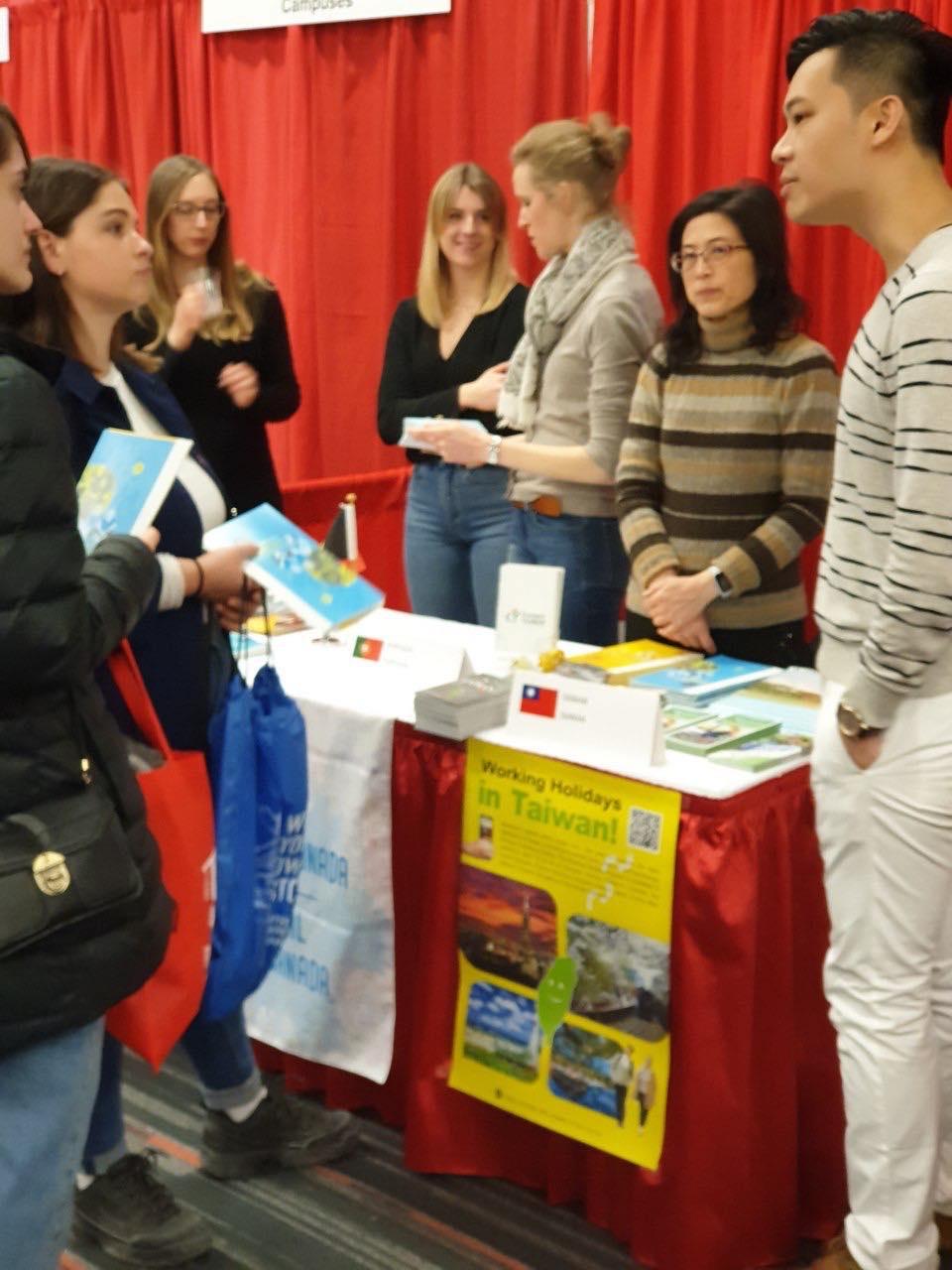 The Taipei Economic and Cultural Office in Canada was in Montreal to promote Taiwan’s Working-Holiday program to young Canadians