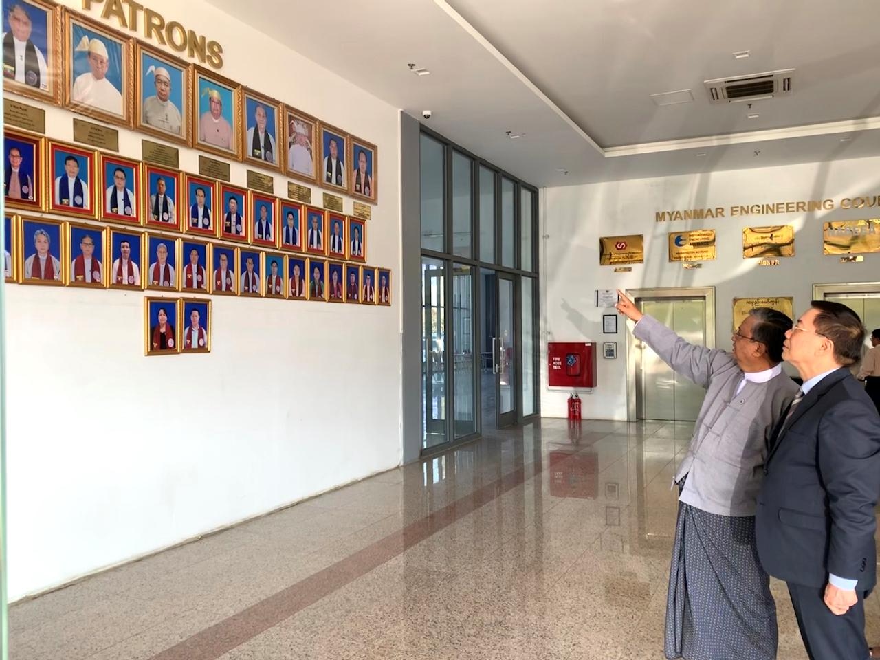 駐緬甸代表李朝成拜會緬甸工程機構