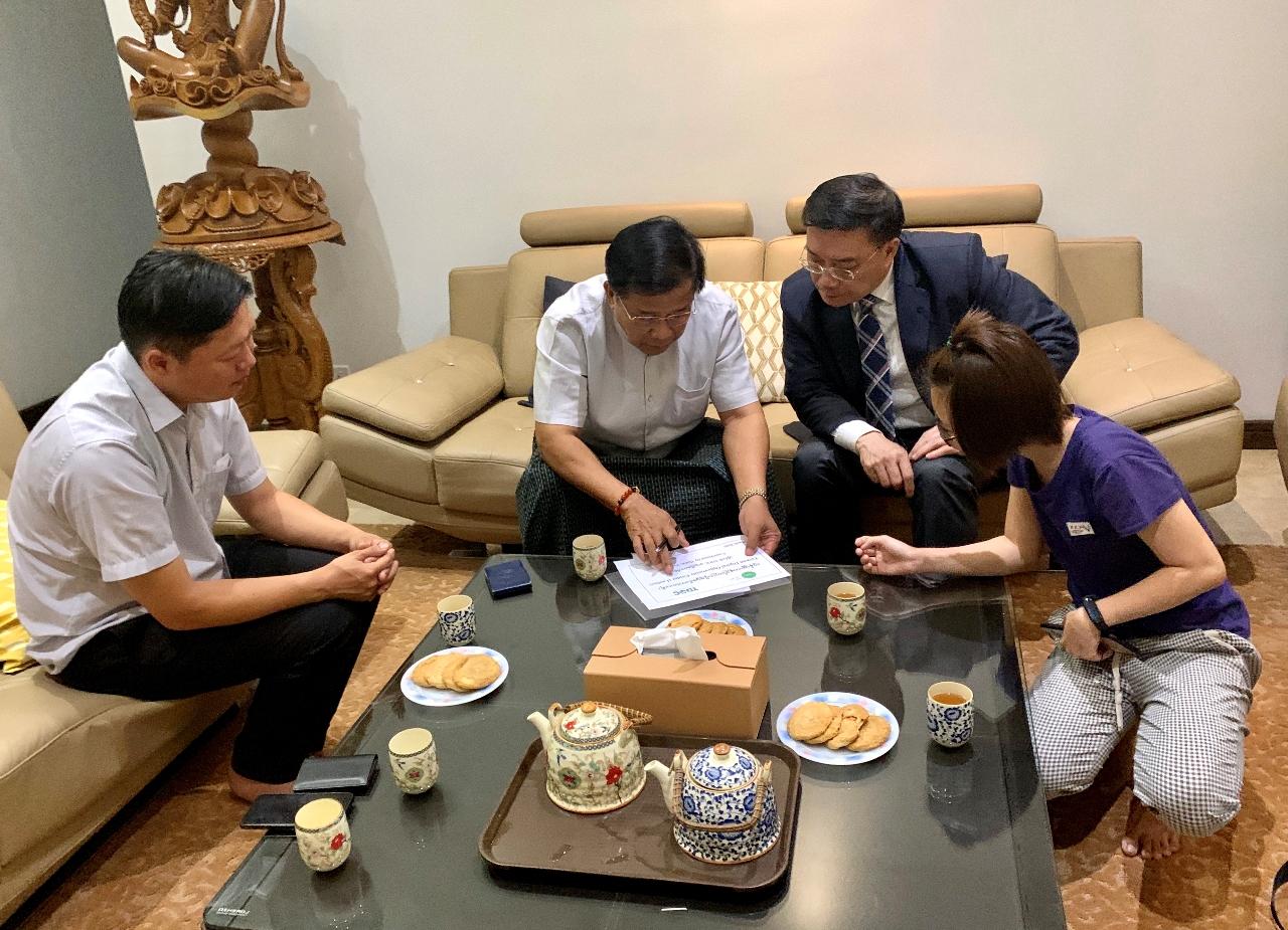 駐緬甸代表處與甸臘戍社福基金會會談