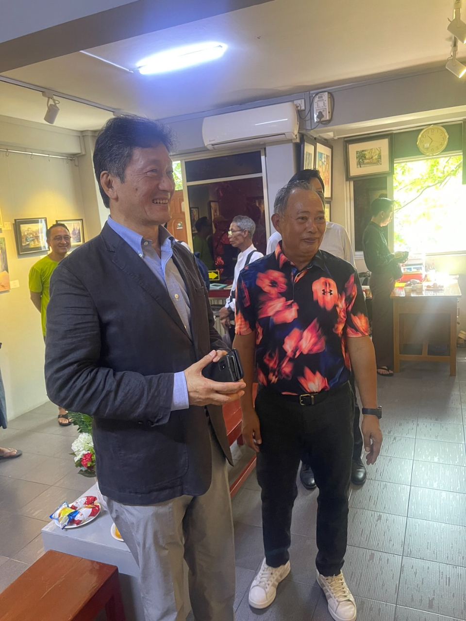 113 年 3 月 29 日本處周大使參加「Progress on Art Journey:Art Exhibition 2024」緬甸畫展開幕。