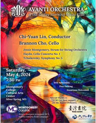 Emerging Taiwanese conductor Chi-Yuan Lin will collaborate with the Avanti Orchestra in Maryland on May 4! Join us for this musical feast!