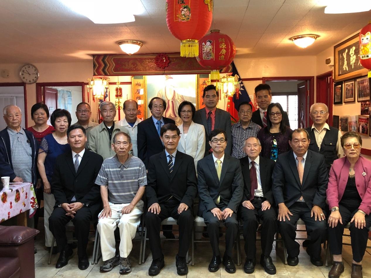 2018年6月5日朱文祥大使與羅省朱沛國堂宗親合影。
