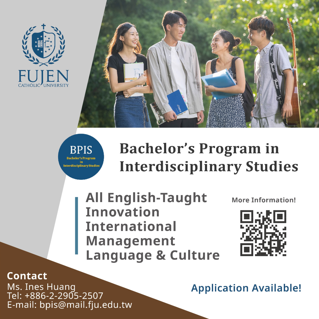 Fu Jen Catholic University English-taught Inte... - Taipei Economic and ...