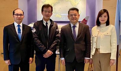 Director General Amino Chi was delighted to meet with Vice President Yu-Lin Cheng of China Airlines Corporation America Head Office and his great team on April 5, 2024.