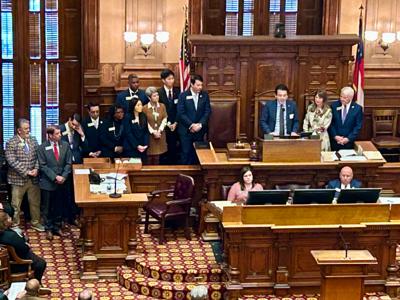 Director-General Elliot Wang delivered a speech in the Georgia House of Representatives, expressing gratitude to the state of Georgia for its continuous support of Taiwan over the past 19 years