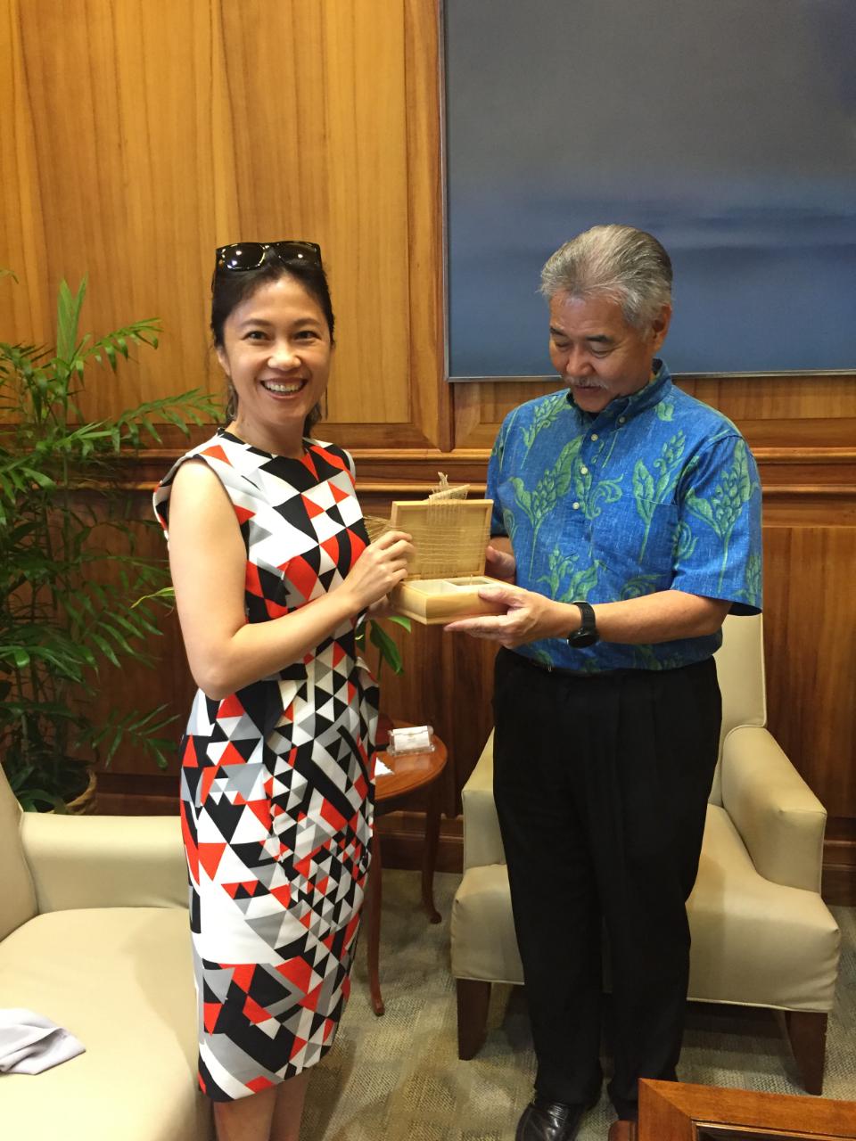 Office call with Governor David Ige