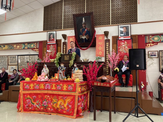 Director General Jerry Chang of TECO in Honolulu made courtesy calls at local traditional Chinese societies