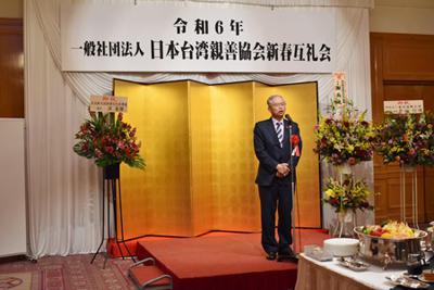 駐日副代表蔡明耀出席日本台灣親善協會新春團拜