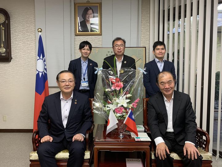 陳銘俊處長7月4日會晤水俁市長高岡利治等。