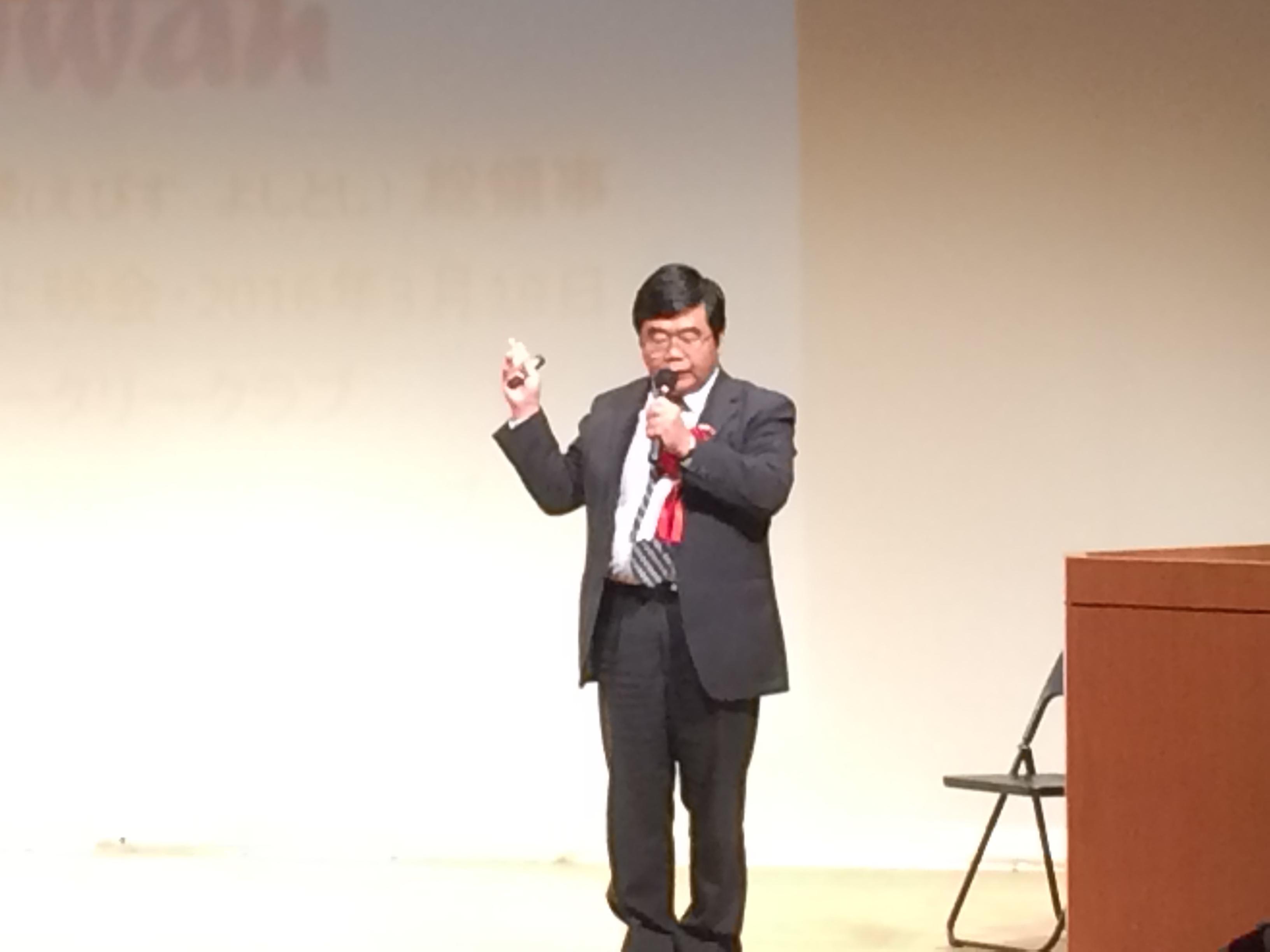 3/19戎総領事が日田ロータリークラブ・日田中央ロータリークラブに「映画『KANO』から見た日台の絆」を題とする講演を行った。