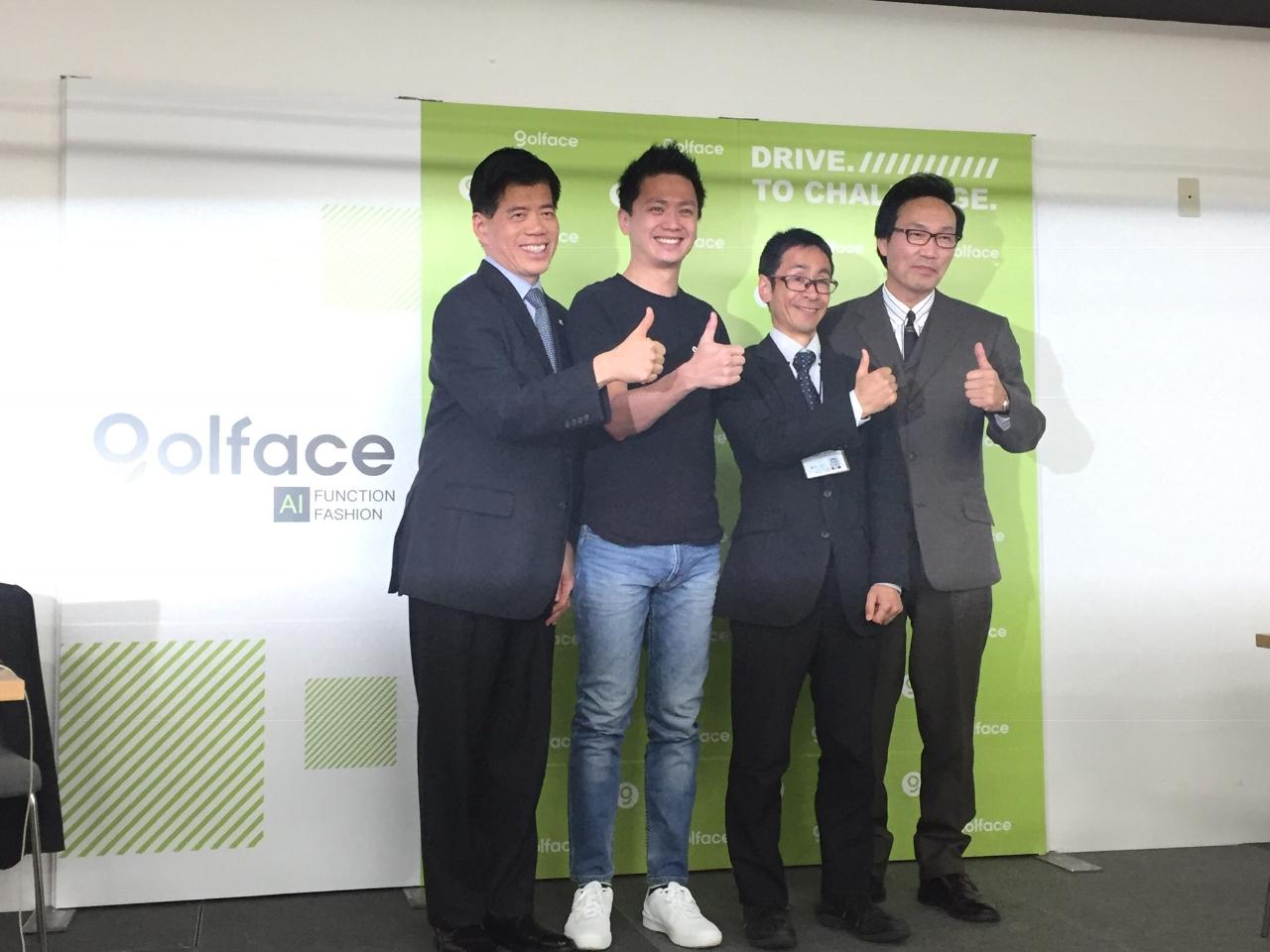 ゴルフェイス　CEO廖聰哲（左二）