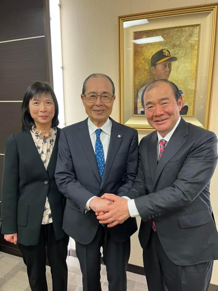 3月29日処長陳銘俊は王貞治会長と面会 - Fukuoka Branch, Taipei
