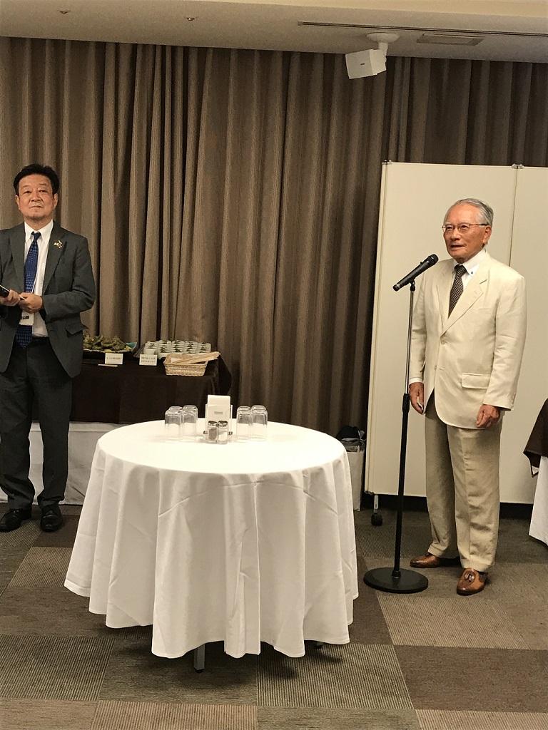 1.日台交流芦屋之會會長山岸宏於懇親會致詞情