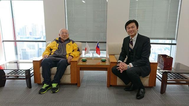 李世丙處長接見西日本台灣醫人會楊大鵬名譽會長