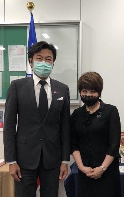 李處長(左)、野田彰子議員(右)