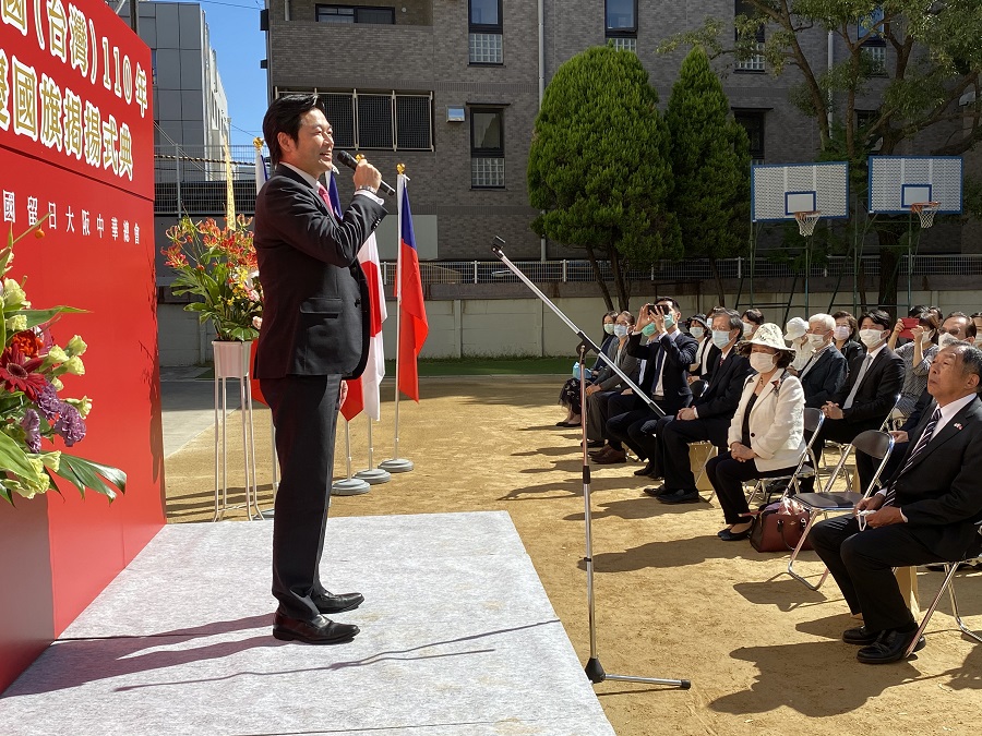 李世丙處長於升旗典禮中致詞