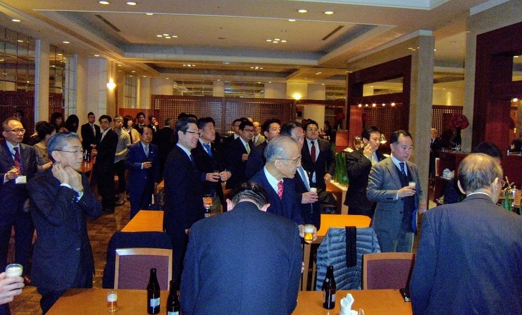 名古屋華僑総会2018年新年会会場の様子