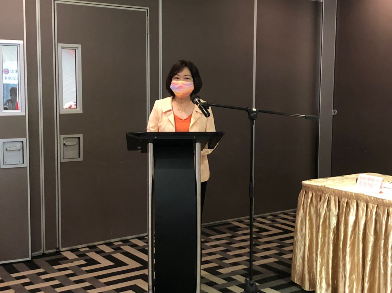 洪大使慧珠於馬來西亞臺灣商會聯合總會第16屆全國理事會第1次理監事會議致詞。