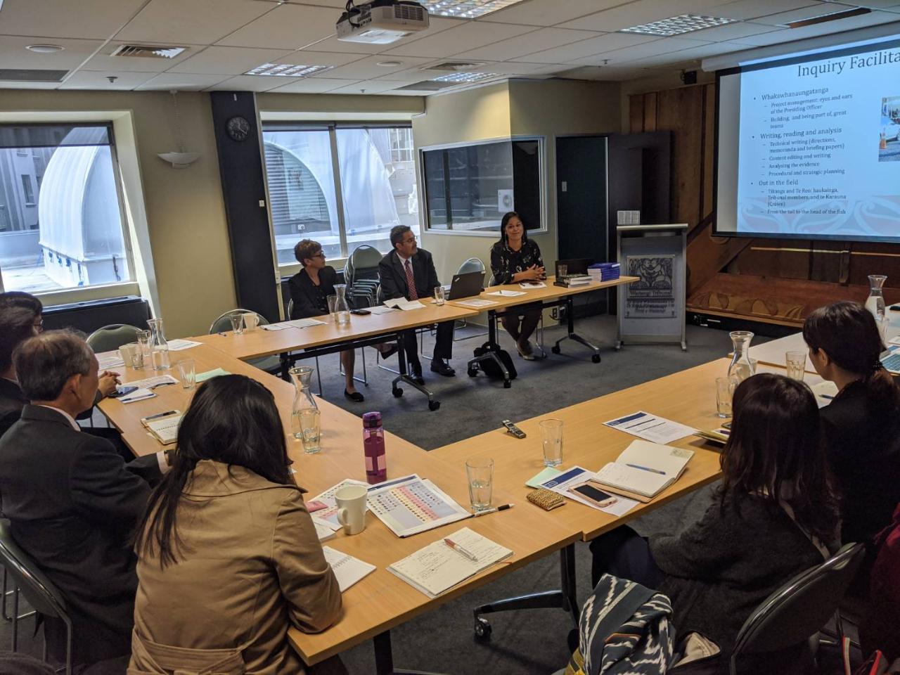 總統府原住民族歷史正義與轉型正義委員會土地小組暨原住民委員會訪團拜會原民懷當義調解庭(Waitangi Tribunal)及舉辦座談