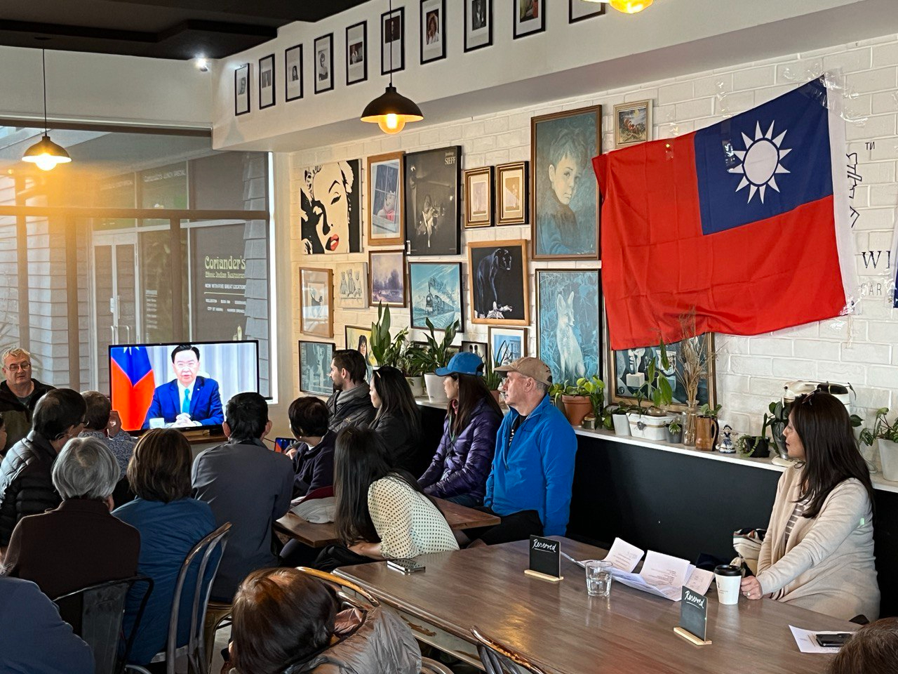 基督城僑界「台灣加入WHO健行」座談會上播放外交部吳部長釗燮5月7日在紐西蘭主流電視台TVNZ播放之專訪。