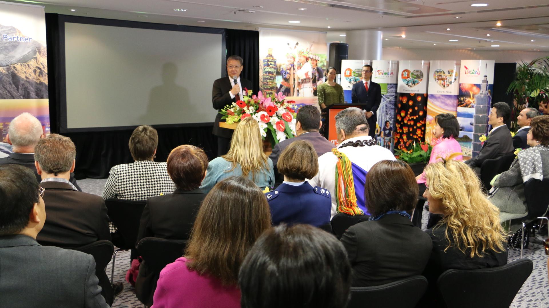 Representative Dale Jieh spoke at the opening ceremony 