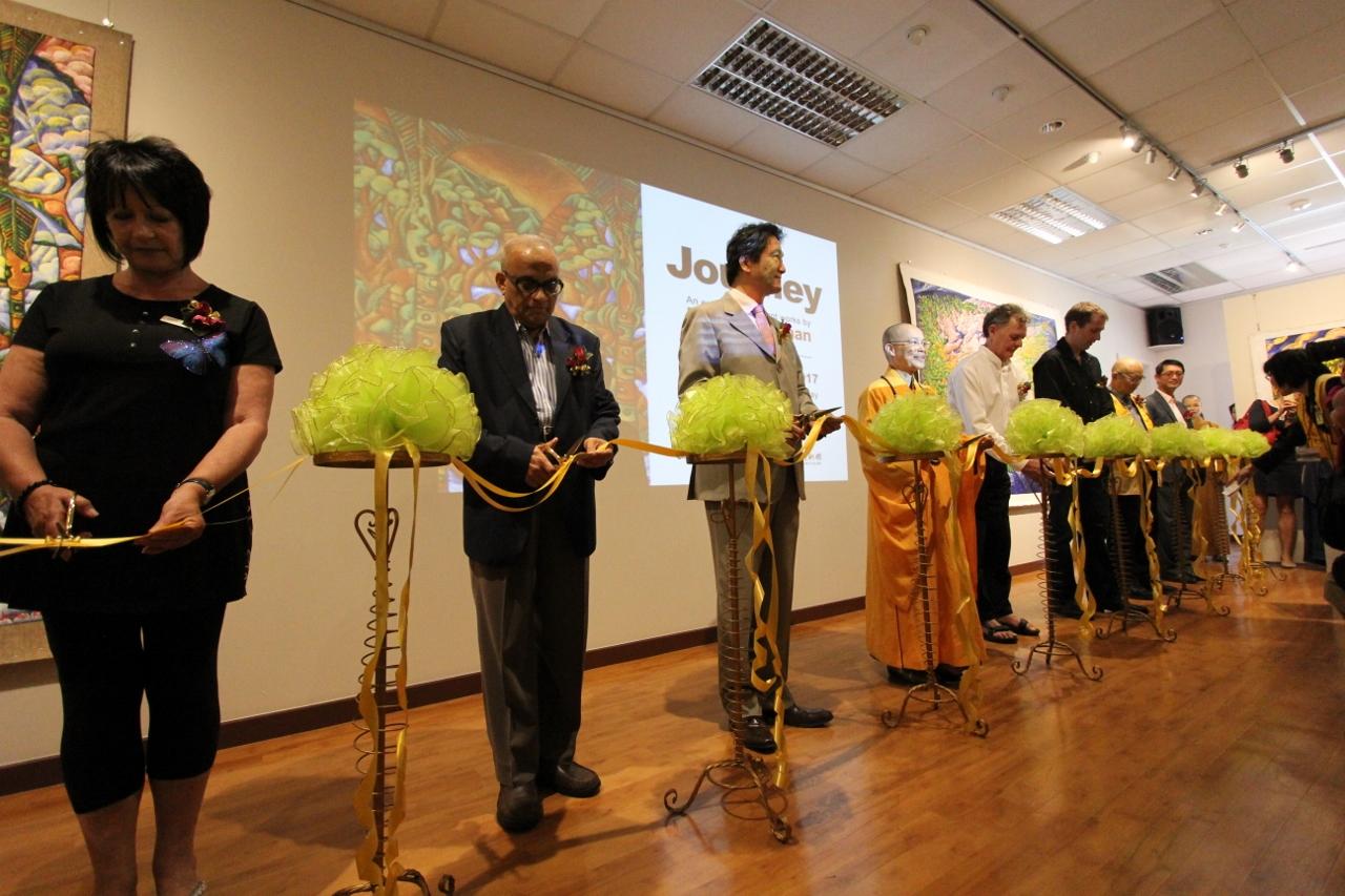 紐西蘭北島佛光山紐西蘭藝術家Dean Buchanan油畫展開幕典禮