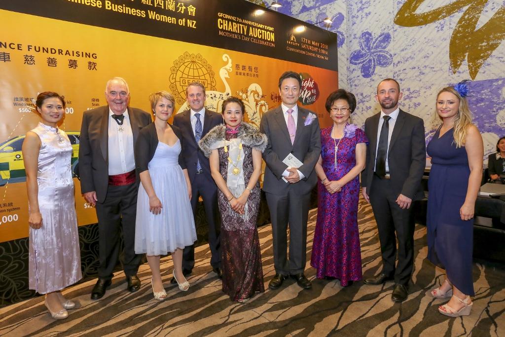 世界華人工商婦女企管協會紐西蘭分會舉辦「2018慈善拍賣會暨世華七週年母親節慶典」活動