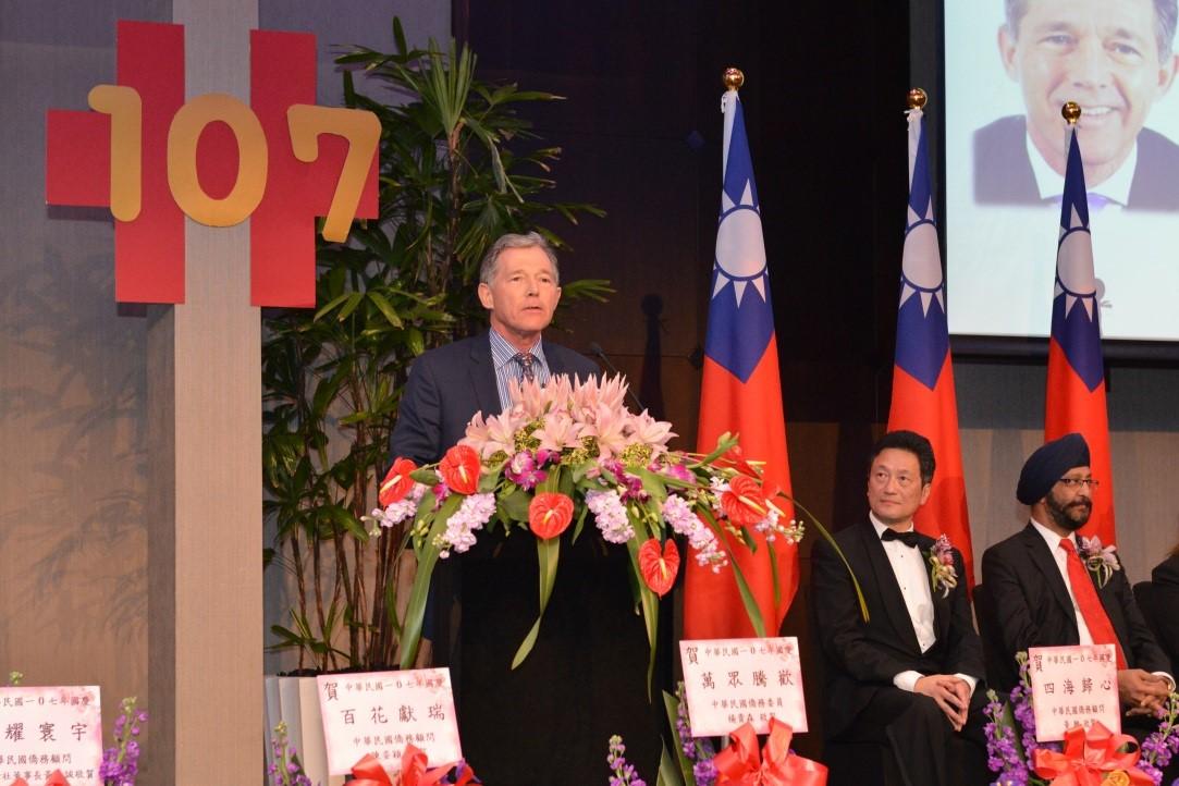 紐西蘭國家黨黨主席Peter Goodfellow致詞