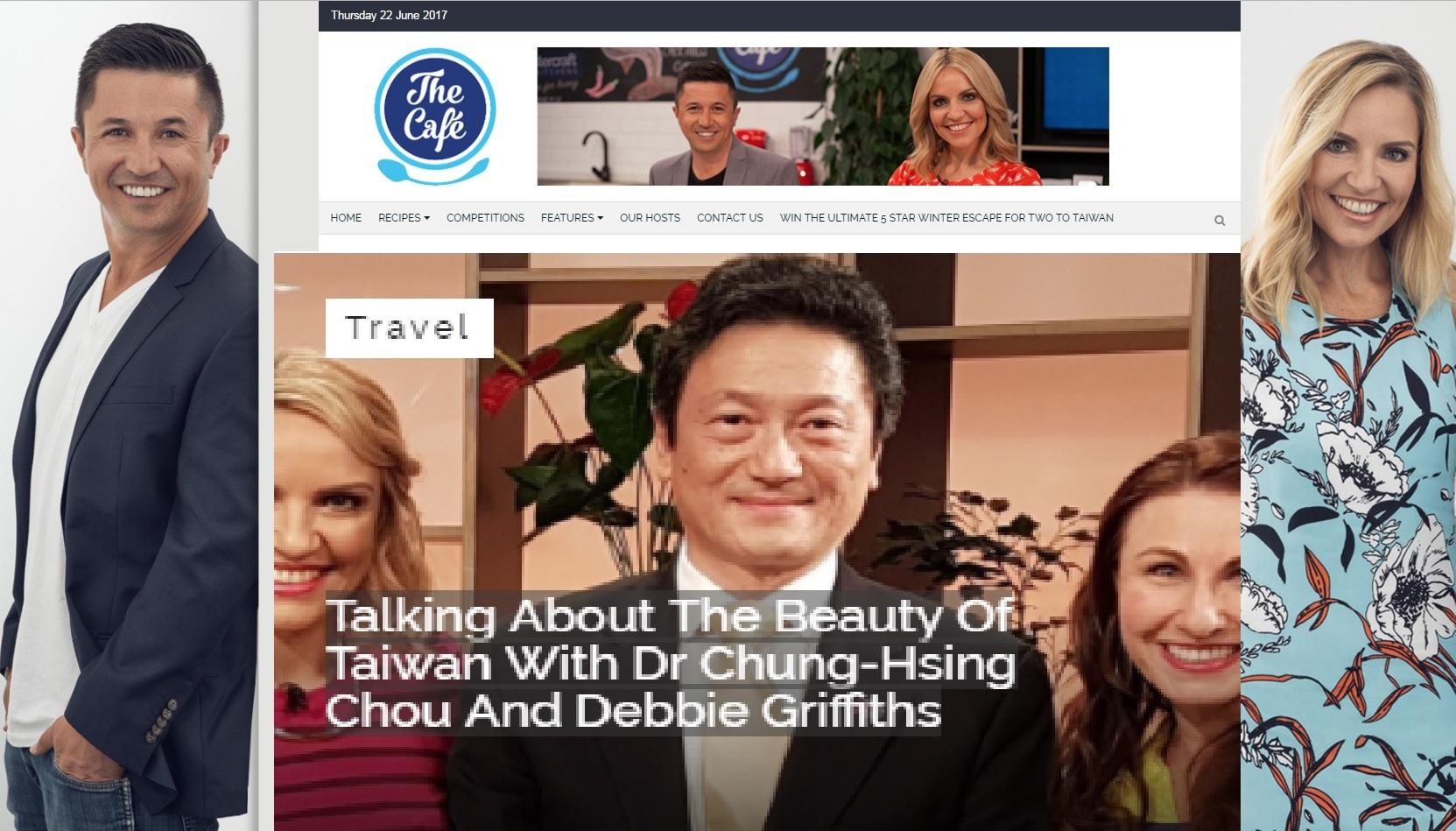 TV3- "The Cafe" -Talking about the beauty of Taiwan with Dr Chung-Hsing Chou and Debbie Griffiths