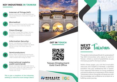 “Next Stop, Taiwan!”─We welcome foreign talents’ applications for the Taiwan Employment Gold Card