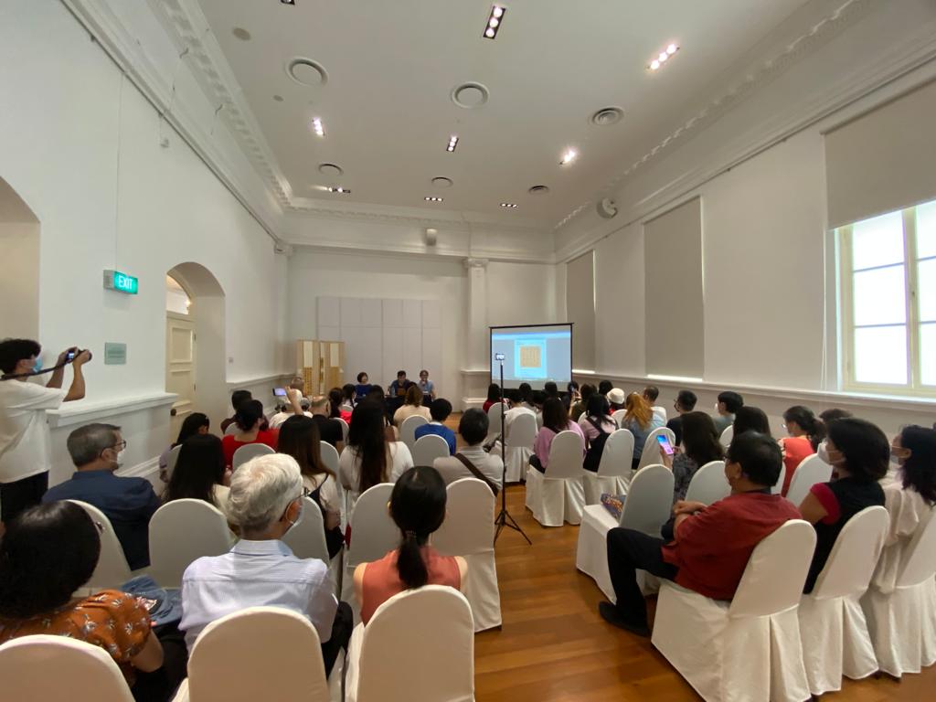 「陳志鋭、周德成、洛夫的詩書畫藝」對談會現場(111/08/09)