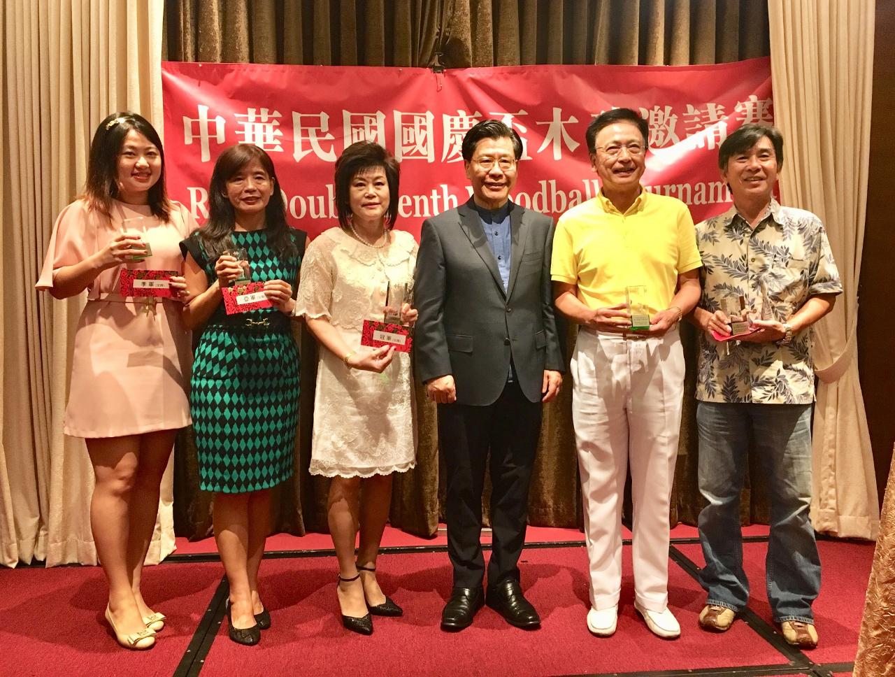 2.	A group photo of Representative Francis Liang (in black) with the participants of the ROC 108th Double Tenth Woodball Invitation Championship. (2019/09/08)