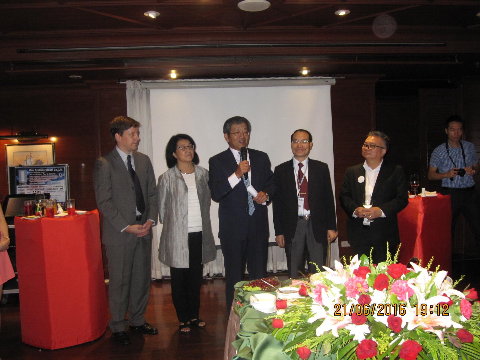 本處假長榮桂冠飯店舉辦「國際空氣品質監測體驗活動」歡迎晚宴