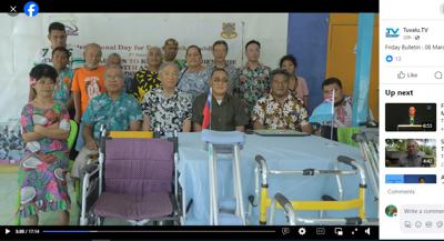 田特使出席伊甸基金會捐贈吐瓦魯身心障礙者協會輪椅、拐杖、助行器撥交典禮