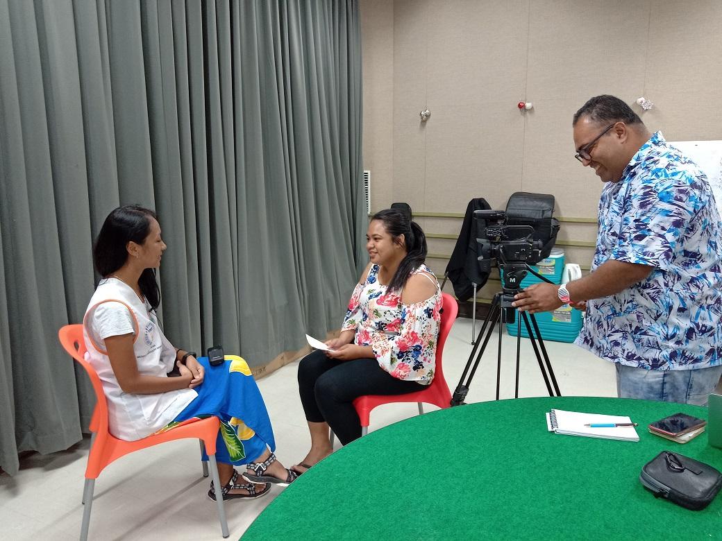 Tuvalu TV interviewed Yalena Hsu, the Coordinator of Taiwan Medical Cooperation Program.