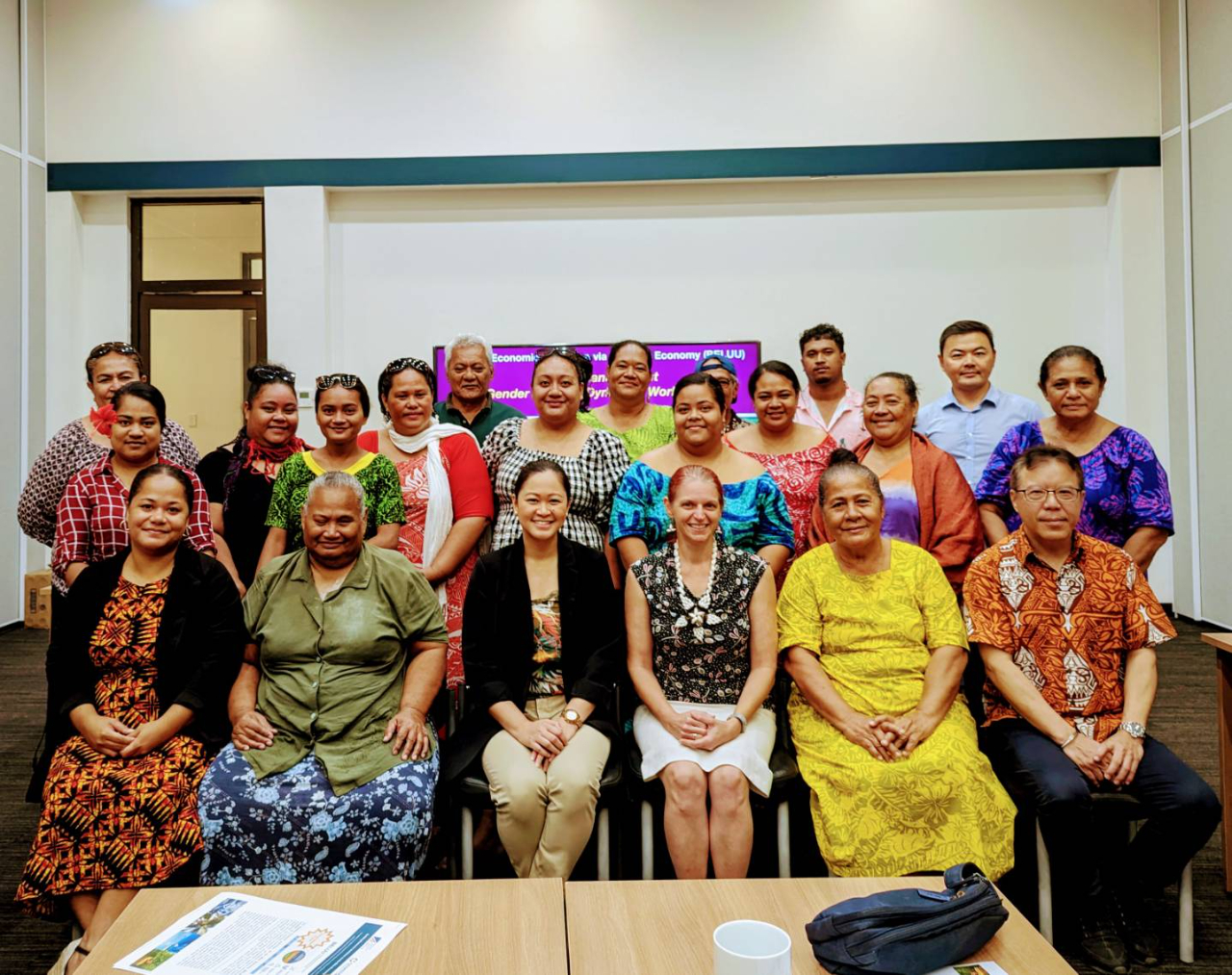 On May 9, 2023, Ambassador Andrew Lin is pleased to attend the Project Management, Gender &amp; Power Dynamics Workshop under the Building Economic incLUsion via the BlUe Economy (BELUU) program, led by Grameen Foundation.
BELUU is co-funded by the United States and Taiwan and is expected to reach more than 56,000 women and youth entrepreneurs and community members. It aims at deepening the market participation of women entrepreneurs in the island nations of Palau, Nauru, Tuvalu, and the Marshall Islands.