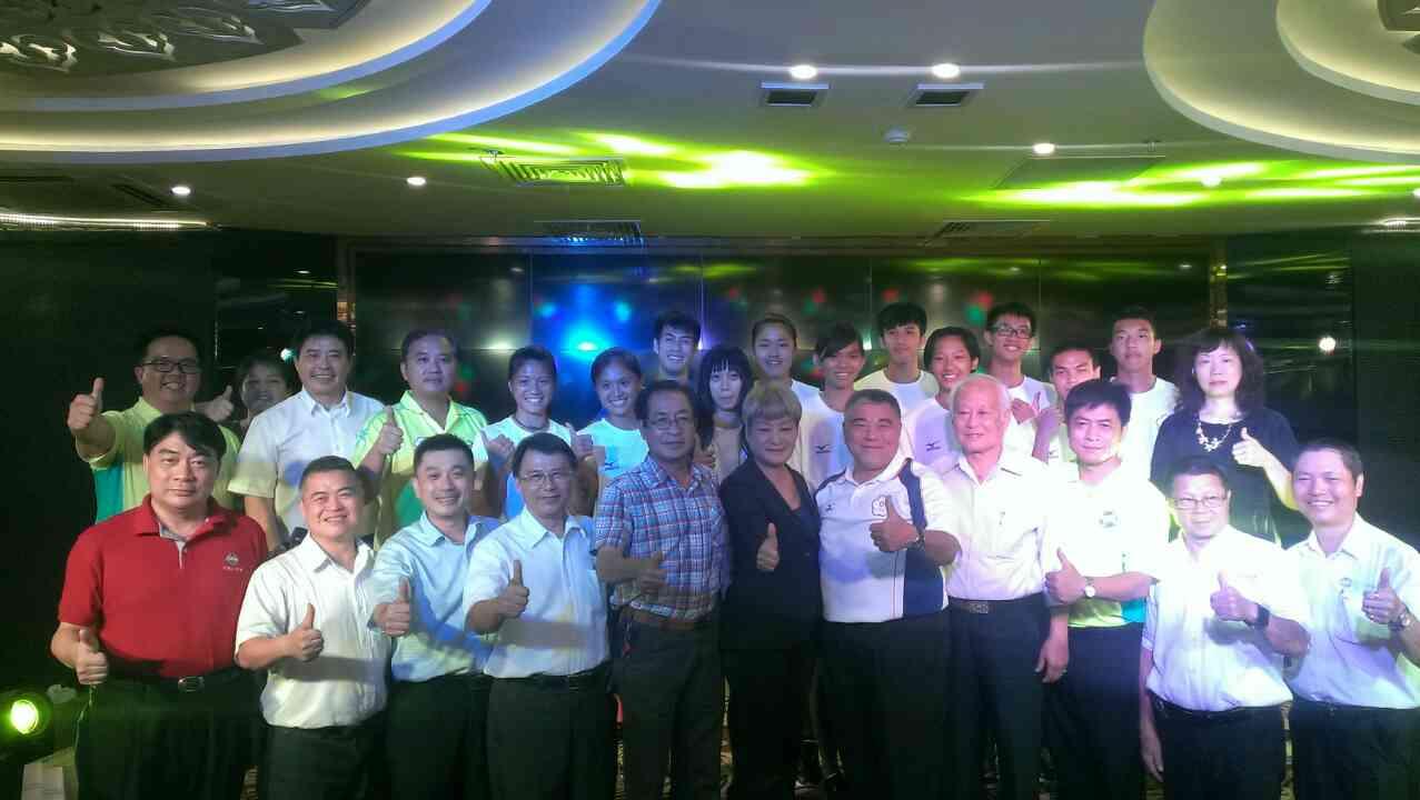 旅越僑務委員晚宴慶賀中華田徑協會參加第十七屆亞洲青年田徑錦標賽成績斐然