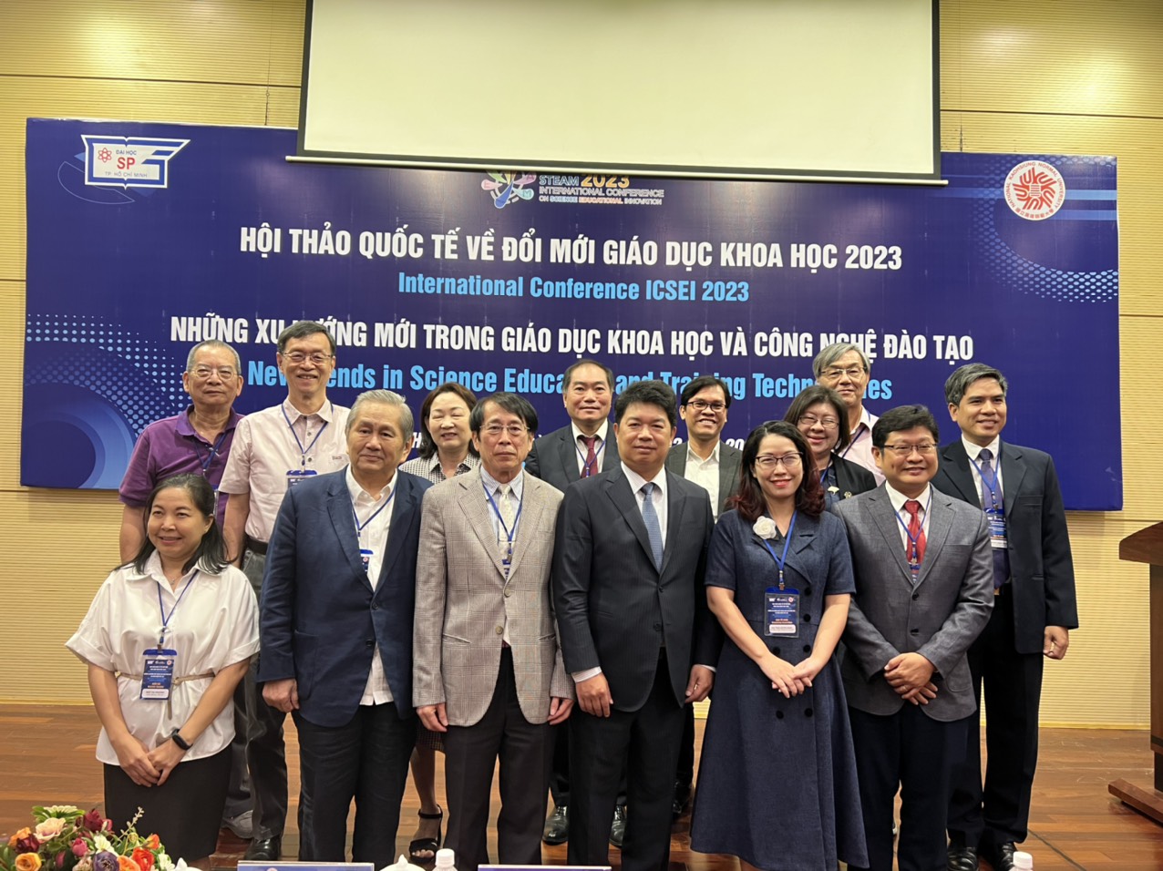 112年2月27日駐胡志明市辦事處韓國燿處長出席胡志明市師範大學與國立高雄師範大學共同舉辦 「2023年教育創新國際研討會」